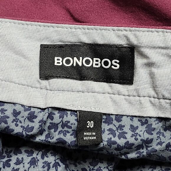 Bonobos Shorts Mens 30 Athletic Fit Purple Stretch Chino Casual Cotton Spandex - Picture 9 of 12